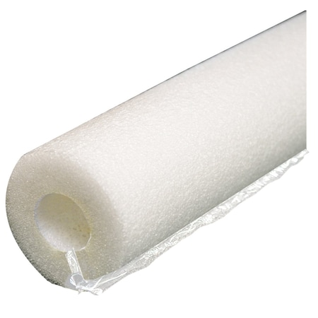 Jones Stephens 1-1/8in ID 1in CTS 3/4in IPS Self-Sealing White Polyethylene Foam Pipe Insulation I53118W